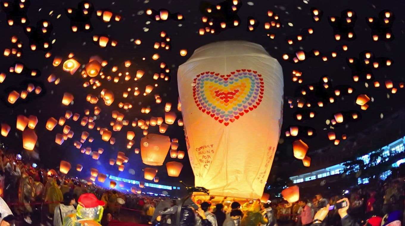 Welcome to the famous Lantern festival of TAIWAN! Welcome to the famous Lantern festival of TAIWAN!