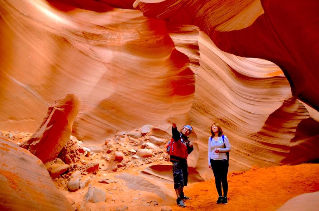 Wander through the winding golden corridors of Antelope Canyon Wander through the winding golden corridors of Antelope Canyon