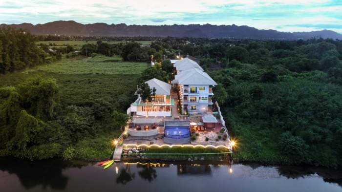 Relaxation At The Beautiful Floating Jungle Rafts! River Kawai Relaxation At The Beautiful Floating Jungle Rafts! River Kawai