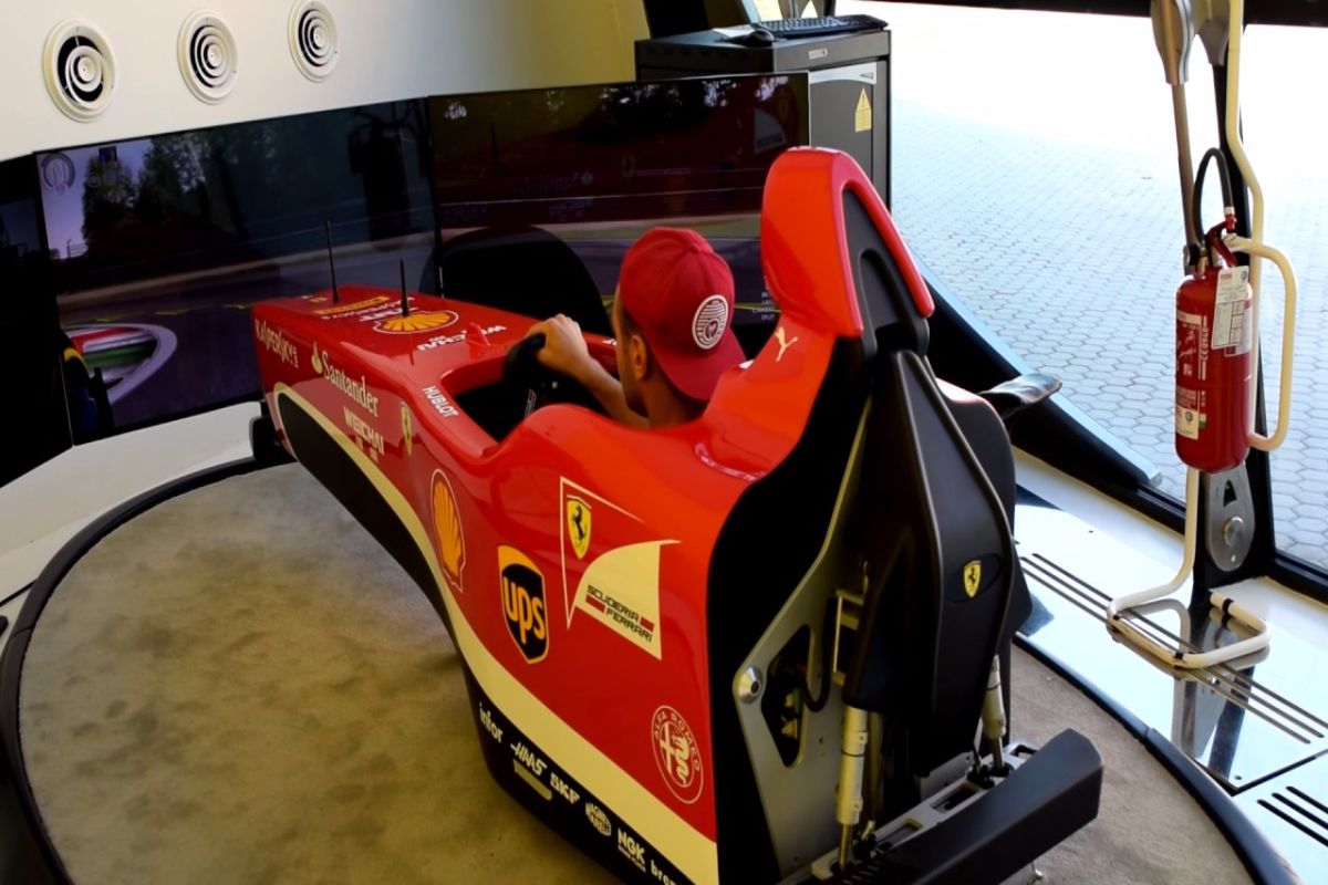 Ferrari F1 simulatorin