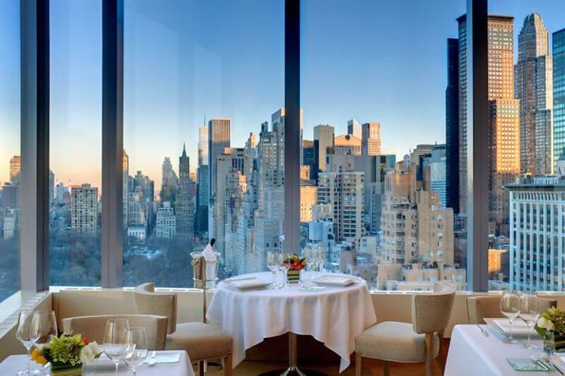 best restaurant views, Asiate, New York