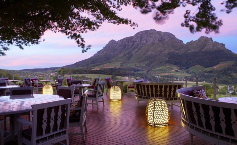 best restaurant views, Delaire Graff Restaurant, South Africa