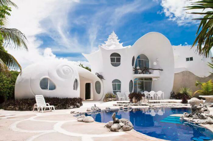 Seashell House at Isla Mujeres, Mexico