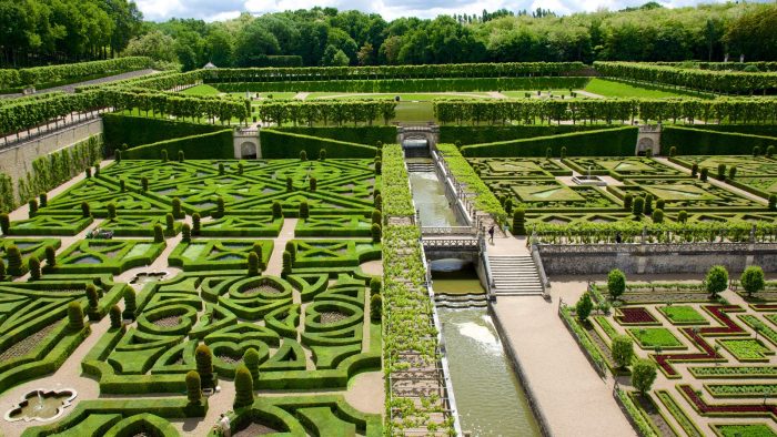 Gardens of Chateau de Villandry, Indre-et-Loire, France