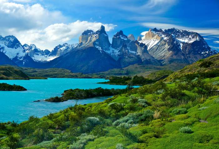 Pehoe Lake, Patagonia, Chile
