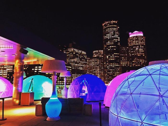 You Can T Step Yourself Back Going To Boston S New Rooftop Igloo Bar