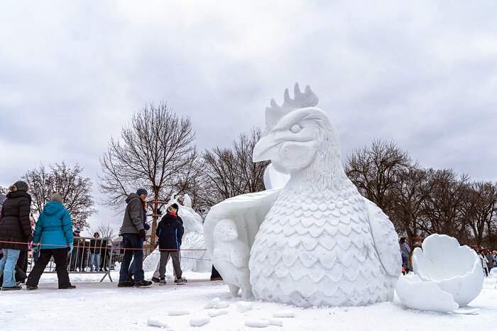 Harbin Indulge in the snow carving competition