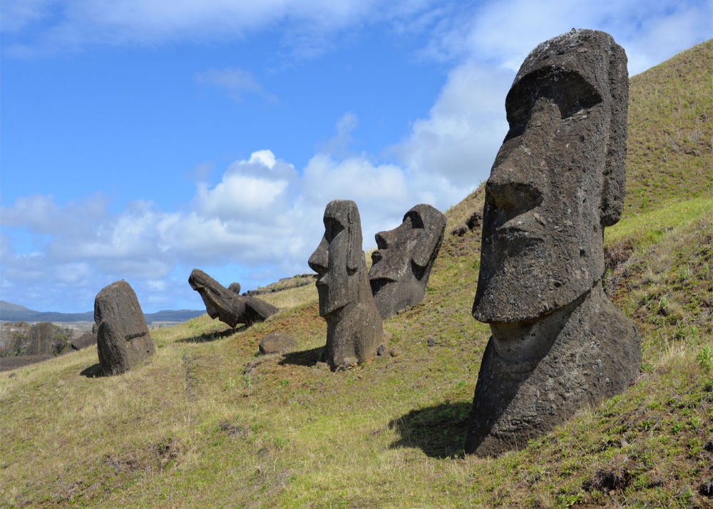 Moai Spotting at Rano Raraku National Park
