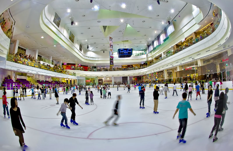 Ice Skating at Jcube Mall