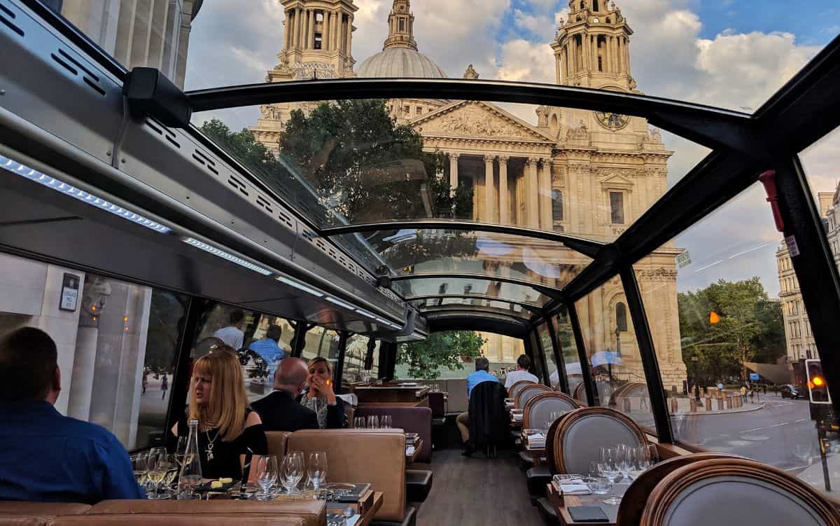 Luxury bus Dining London